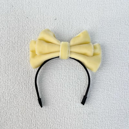 Labubu Doll Bow Velvet Headband Elegant Hair Accessories