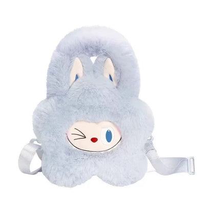 Labubu Plush Cartoon Cute Crossbody Bag Soft & Adorable Handbag Girls