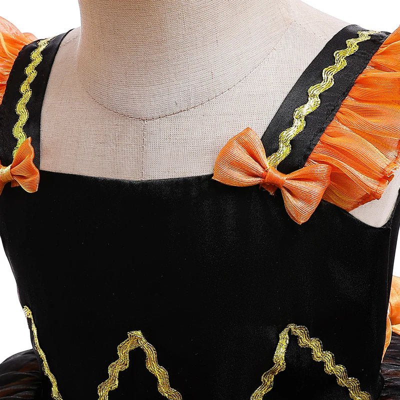 Kids Halloween Stage Costume – Princess Tulle Dress with Bow