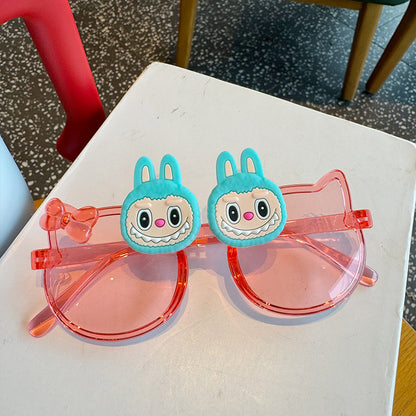 Kids Girls Boy's Holiday Outdoor Labubu Sunglasses Multi color