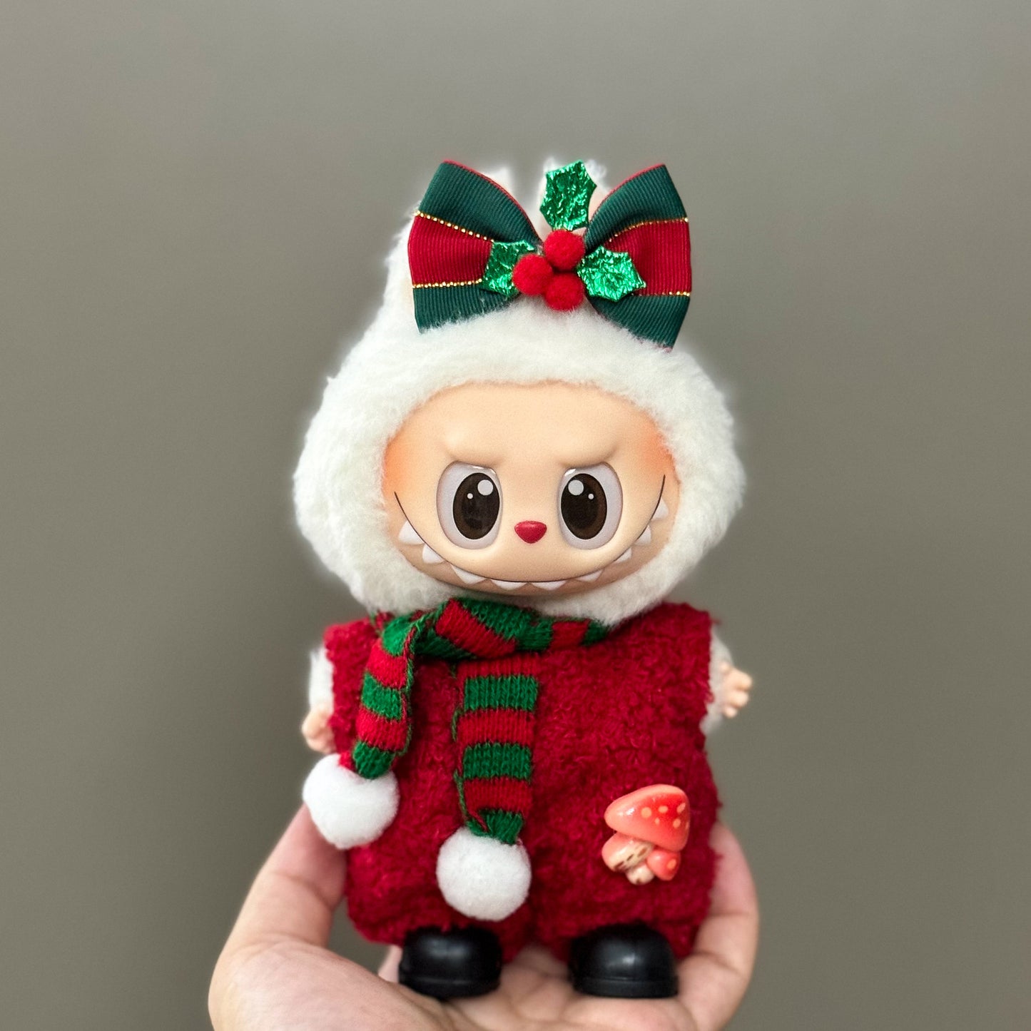 Labubu Doll Clothes Outfit Set for Gen 1-3 Vinyl Figures Christmas Hat Scarf Costume