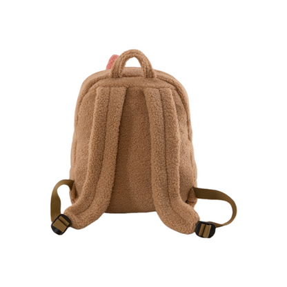 Labubu Soft Plush Fleece Backpack Cute Character Doll School Bag