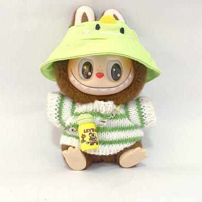 17cm Labubu Doll Clothes Outfit Dress Up Changeable Costume