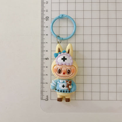 Cute Cartoon Labubu Keychain – Adorable Bag Charm Accessory for Girls