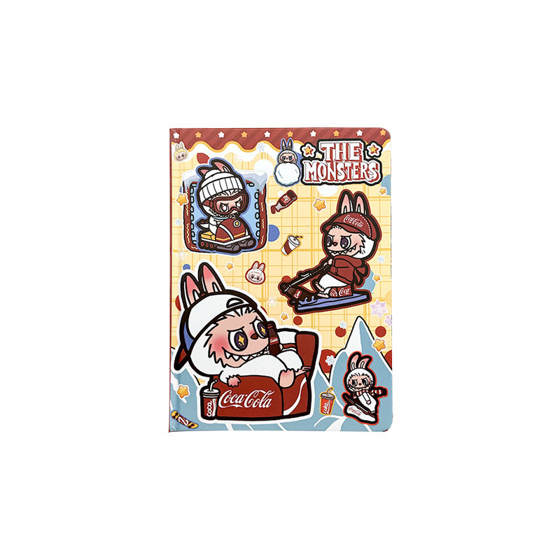 Graffiti Labubu A5 Hardcover Notebook – Cute Cartoon Journal, Office Planner & Diary