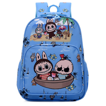 Labubu Print Trendy Large Backpack Back To School Bag 6 Colors