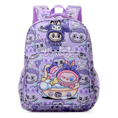 Labubu Print Trendy Large Backpack Back To School Bag 6 Colors