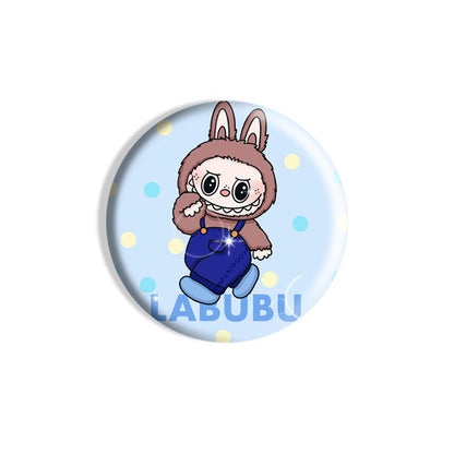 Labubu Cartoon Creative Pins, Cute Heart Brooch Badges (Multiple Styles)