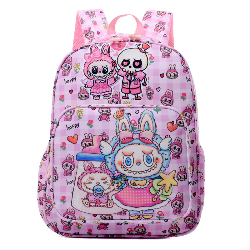 Labubu Print Trendy Large Backpack Back To School Bag 6 Colors