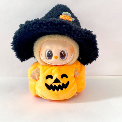 17cm Labubu Halloween Pumpkin Outfit Changeable Costume