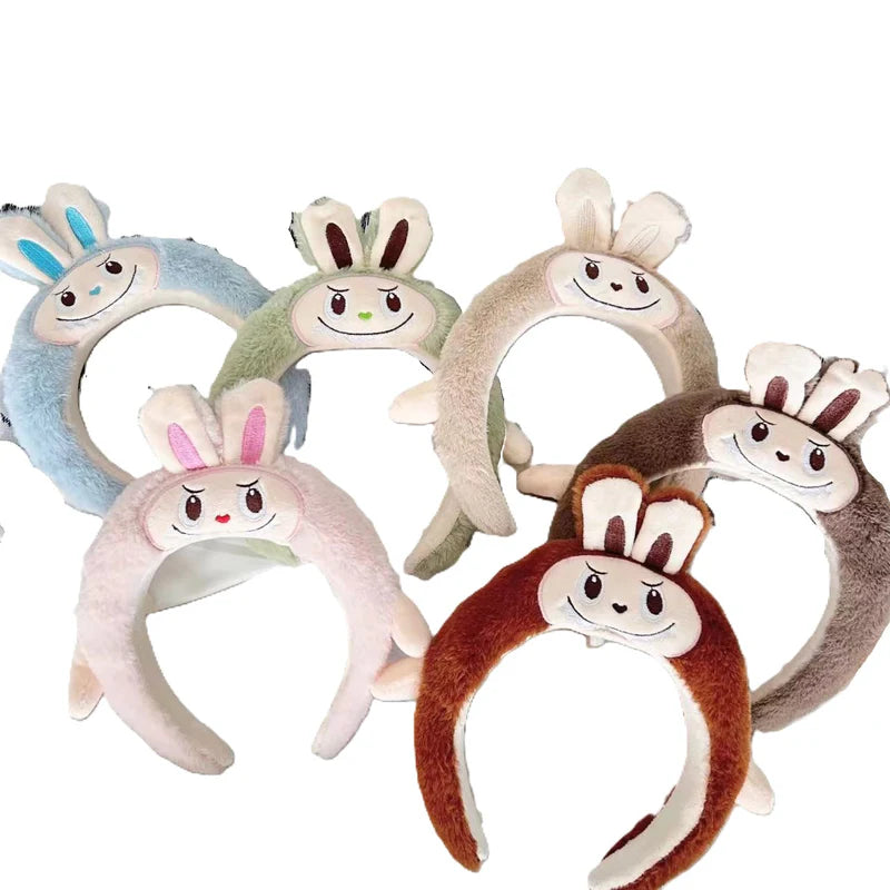 Girls Cute Accessroies Cartoon LABUBU Plush Headwear