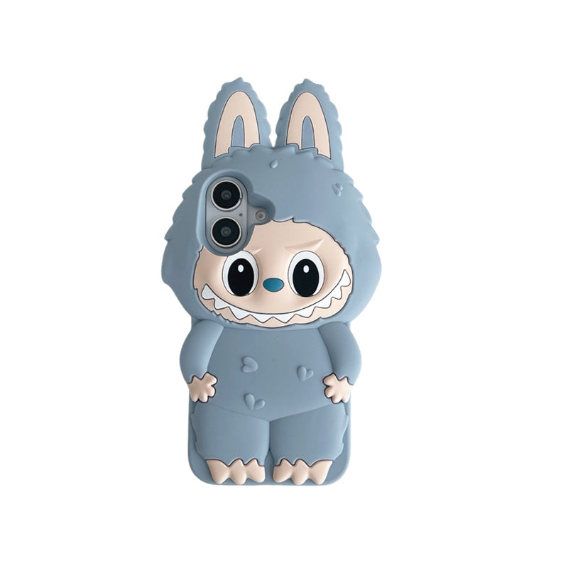 Labubu 3D Devil-Inspired Silicone Phone Cover Compatible with iPhone