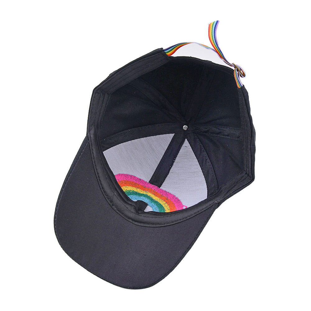 Kids Rainbow Towel Embroidered Parent Child Baseball Cap