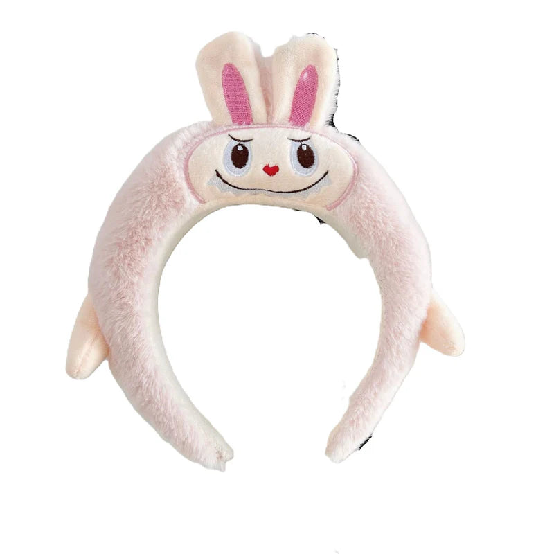 Girls Cute Accessroies Cartoon LABUBU Plush Headwear