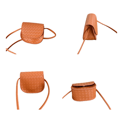 U Mini Woven Crossbody Bag | Cute Trendy Small Shoulder Bag for Kids