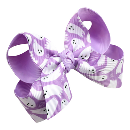 Halloween Fall Pumpkin Face Ghost Corn Plaid Hair Clips Bow Hairpins Girls