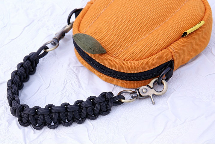 Pumpkin Coin Purse Mini Oxford Fabric Handbag Key Pouch Versatile Fashion Accessory