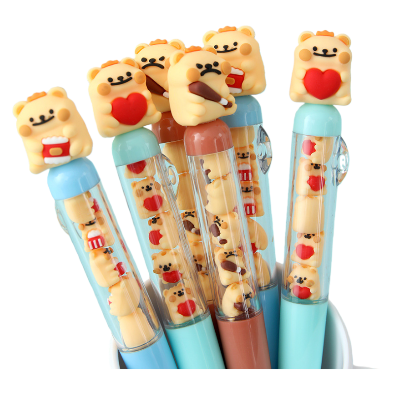 Capybara LaBuBu Cute Cartoon Ballpoint Pen, DIY Oil-Based Ink Pen for School & Office