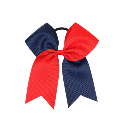 Kids Patriotic Hair Elastics Red White Blue American Flag Hair Ties