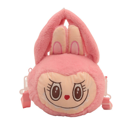 Labubu Plush Cartoon Soft & Adorable Crossbody Bag Girls
