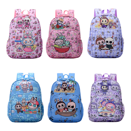 Labubu Print Trendy Large Backpack Back To School Bag 6 Colors