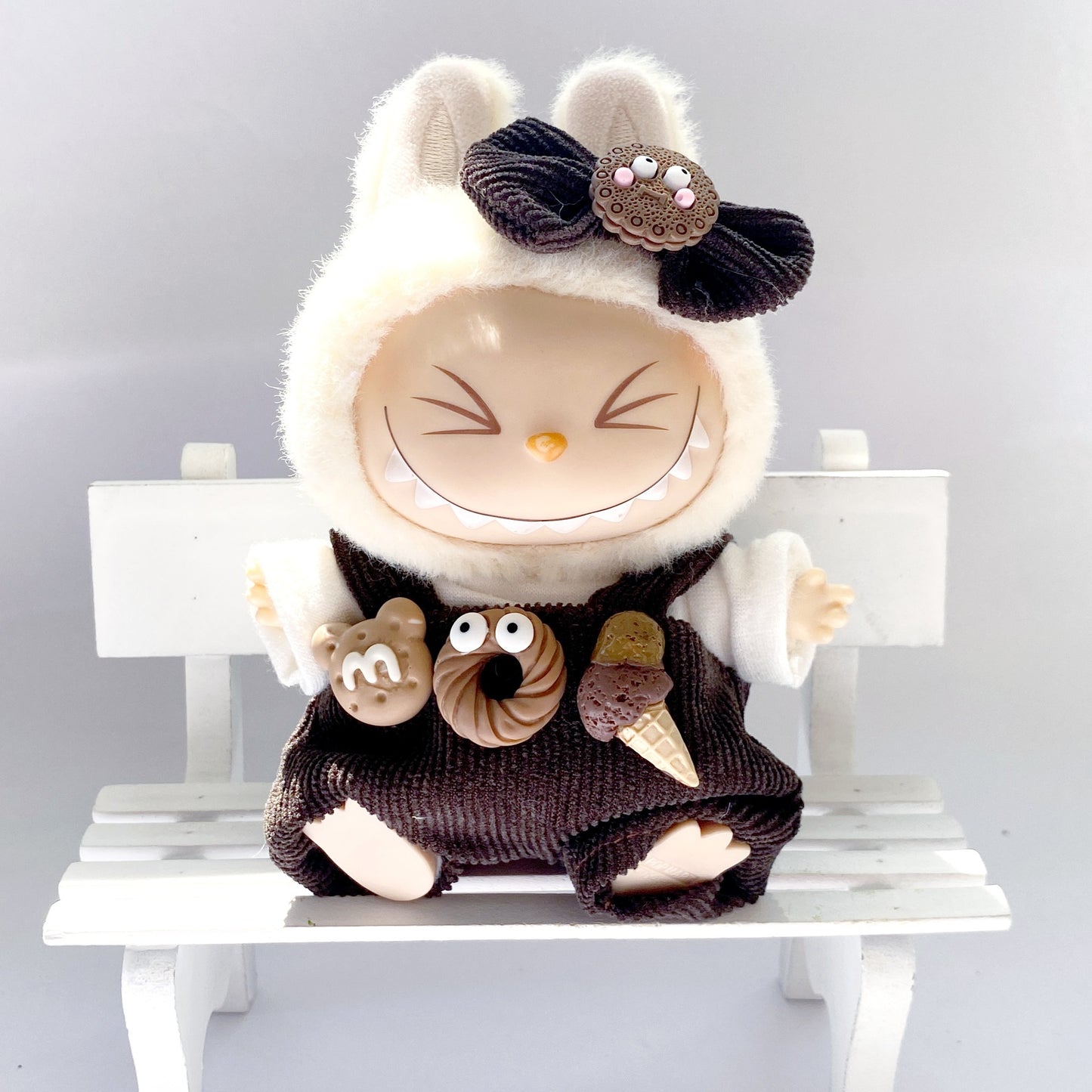 17cm Labubu Dress Up Set Outfit Changeable Costume