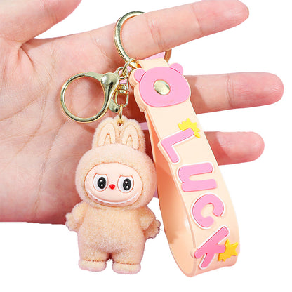 Labubu Silicone Keychain With Various Character Designs