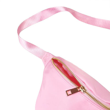Sport Waist Pack Nylon Waterproof Crossbody Bag Pastel