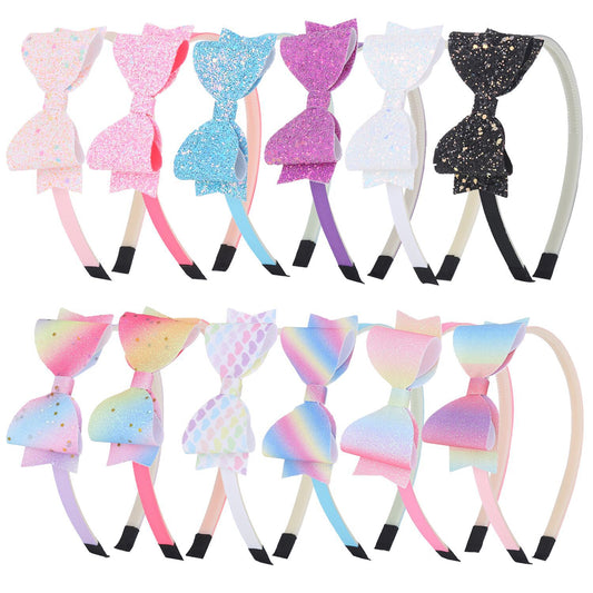 Double Layer Bow Hairband Shiny Hair Accessories Headband