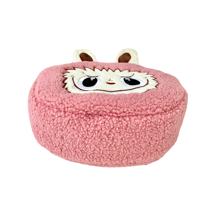 Kids Girls Labubu Soft Plush Crossbody Character Doll Bag