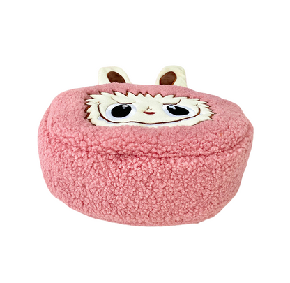 Kids Girls Labubu Soft Plush Crossbody Character Doll Bag