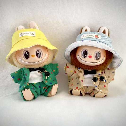 17cm Labubu 4-Piece Apparel Set Outfit Changeable Costume