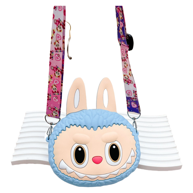 Labulu Coin Purse Keychain Silicone Wallet Charm Crossbody 4 Colors