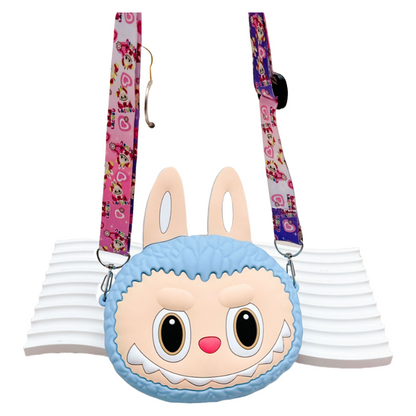 Labulu Coin Purse Keychain Silicone Wallet Charm Crossbody 4 Colors