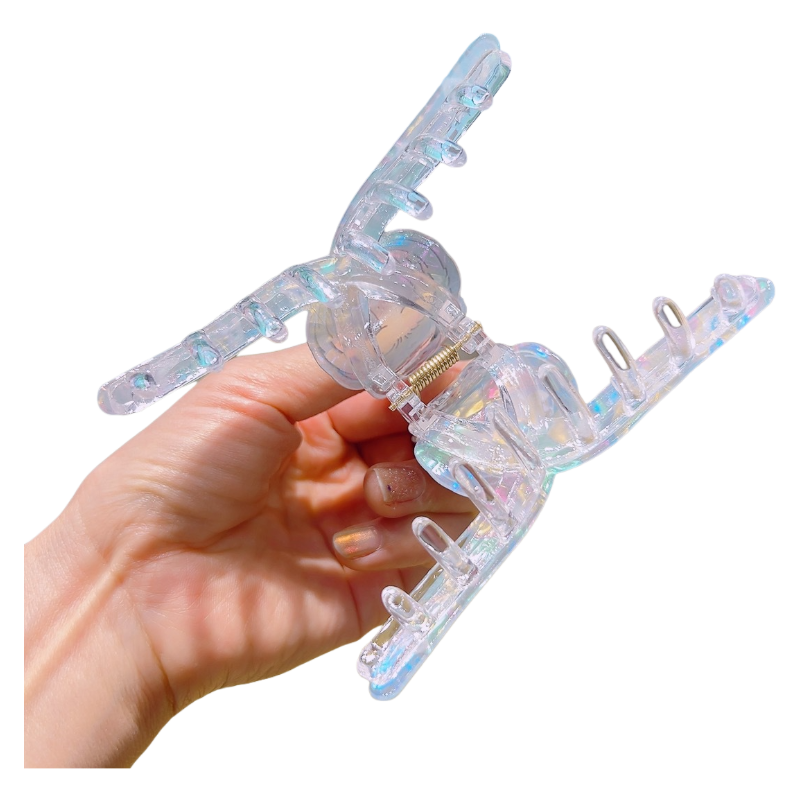 Wholesale Pack Plastic Labubu Mermaid Color Cartoon Hair Claw Clip Cute Shark Clip Accessory