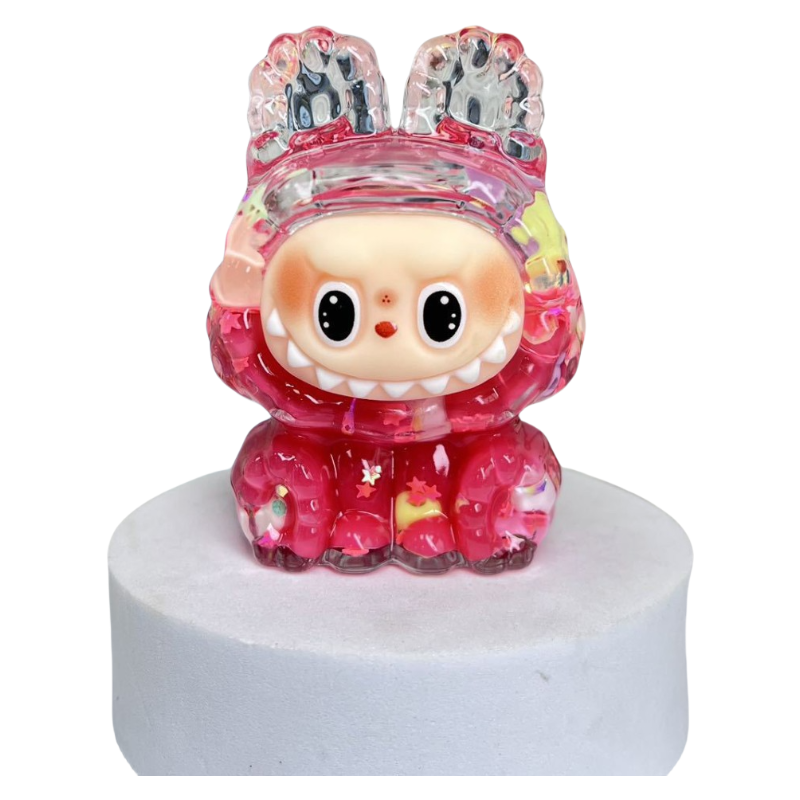 Labubu Oil-Filled Liquid Sand Figure Desk Decor Toy