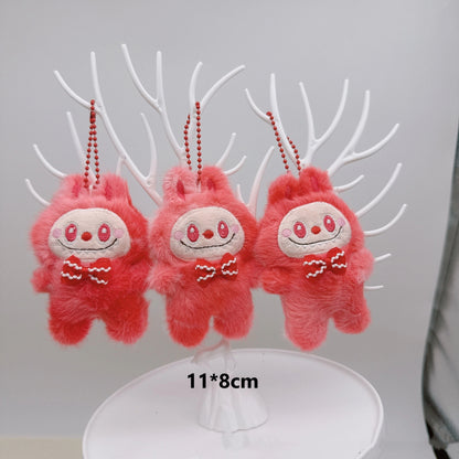 Cartoon Plush Gradient Mini Labubu Keychain, Cute Bag Pendant Accessory
