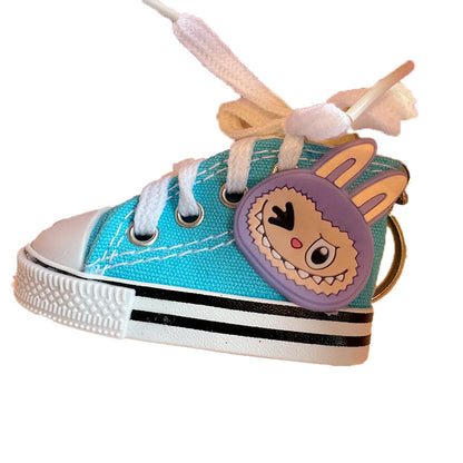 Lalububu Keychain Mini Canvas Shoe Bag Charm Accessory