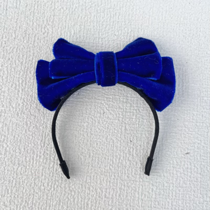 Labubu Doll Bow Velvet Headband Elegant Hair Accessories