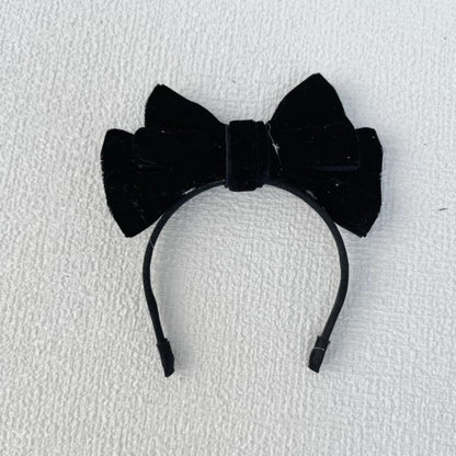 Labubu Doll Bow Velvet Headband Elegant Hair Accessories