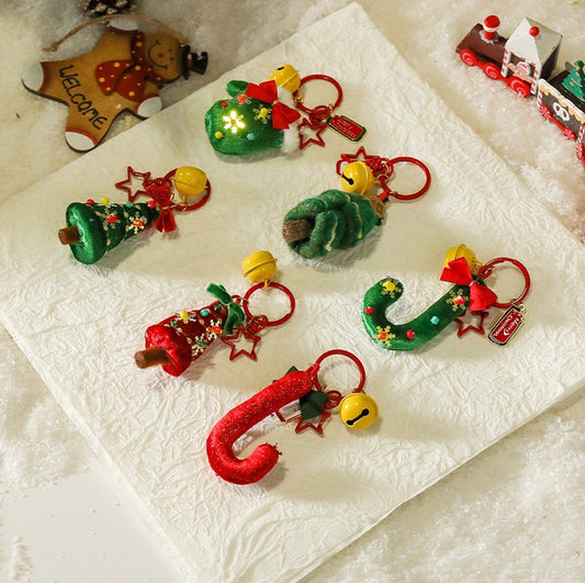 Christmas Tree Hanging Ornaments Plush Gnome Snowman Keychain Holiday Gifts & Decorations