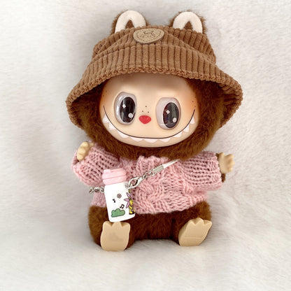 17cm Labubu Doll Clothes Outfit Dress Up Changeable Costume