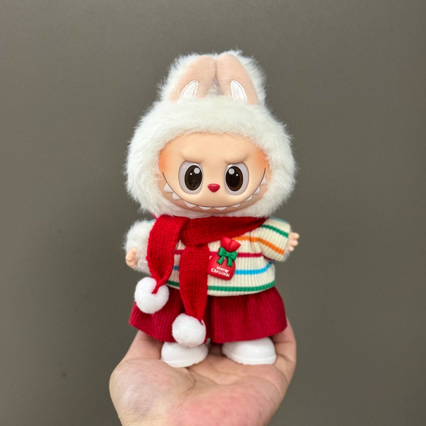 Labubu Doll Clothes Outfit Set for Gen 1-3 Vinyl Figures Christmas Hat Scarf Costume