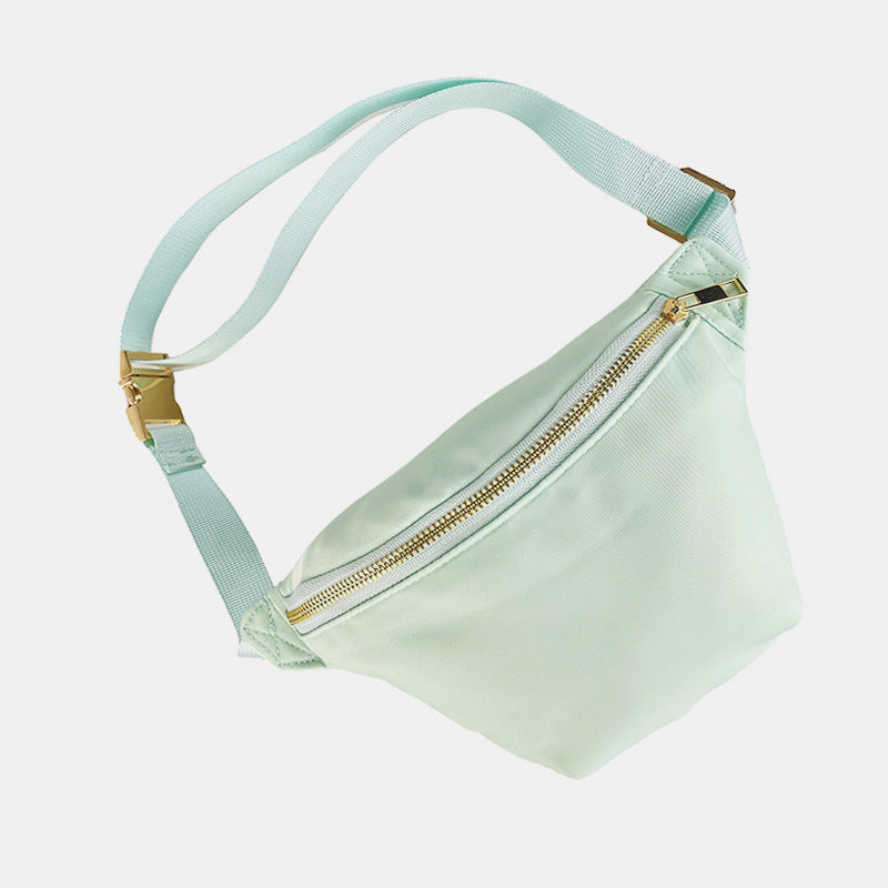 Sport Waist Pack Nylon Waterproof Crossbody Bag Pastel