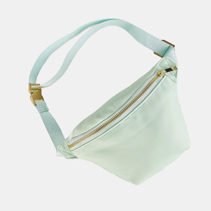 Sport Waist Pack Nylon Waterproof Crossbody Bag Pastel