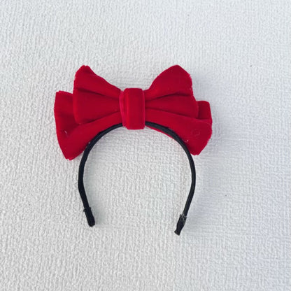 Labubu Doll Bow Velvet Headband Elegant Hair Accessories