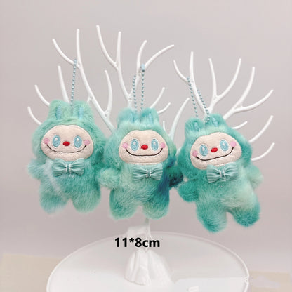 Cartoon Plush Gradient Mini Labubu Keychain, Cute Bag Pendant Accessory