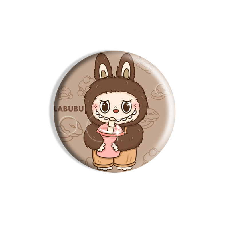 Labubu Cartoon Creative Pins, Cute Heart Brooch Badges (Multiple Styles)