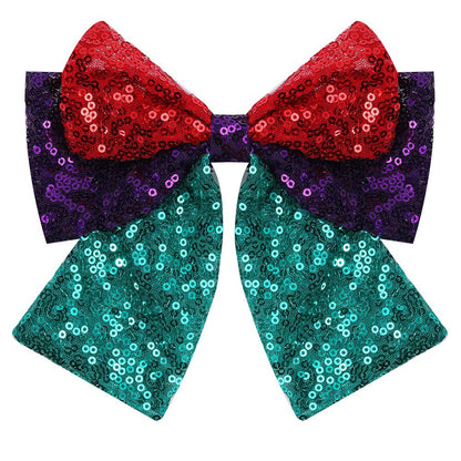 Big Glitter Bow Hair Clip Girls Sparkly Princess Hair Accessories