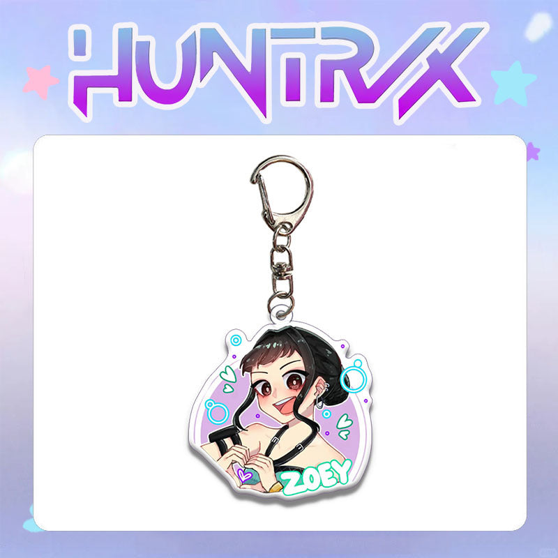 HUNTRIX Demon Hunter Girl & Boy Group Acrylic Keychain Bag Charm KPOP Merchandise